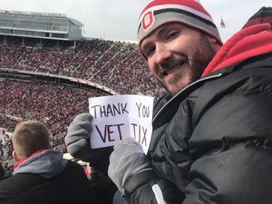 Luke Armstrong attended Ohio State Buckeyes vs. Michigan State - NCAA Football - Military/veteran Appreciation Day Game on Nov 11th 2017 via VetTix 