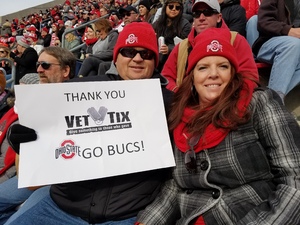 Hansel attended Ohio State Buckeyes vs. Michigan State - NCAA Football - Military/veteran Appreciation Day Game on Nov 11th 2017 via VetTix 
