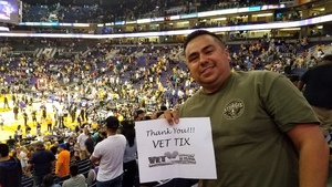 Jesus attended Phoenix Suns vs. Los Angeles Lakers - NBA on Nov 13th 2017 via VetTix 