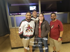 Ernest attended Arizona Coyotes vs. Los Angeles Kings - NHL on Nov 24th 2017 via VetTix 