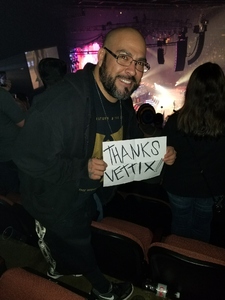 Ernesto attended Guns N' Roses: Not in This Lifetime Tour on Nov 29th 2017 via VetTix 
