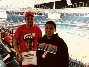 Peter attended 2017 Capital One Orange Bowl - Wisconsin Badgers vs. Miami Hurricanes - NCAA Football on Dec 30th 2017 via VetTix 