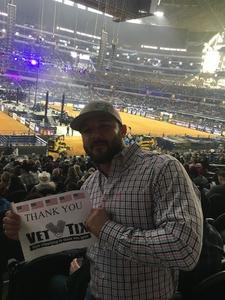 Larry attended PBR Iron Cowboy on Feb 24th 2018 via VetTix 