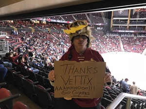 Coyote Joe attended Arizona Coyotes vs. Tampa Bay Lightning - NHL on Dec 14th 2017 via VetTix 