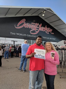 Kevin attended Barrett Jackson - the Worlds Greatest Collector Car Auctions - 1 Ticket Equals 2 - Monday on Jan 15th 2018 via VetTix 