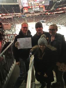 Sheldon attended New Jersey Devils vs. Nashville Predators - NHL on Jan 25th 2018 via VetTix 