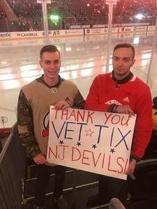 Steven attended New Jersey Devils vs. Nashville Predators - NHL on Jan 25th 2018 via VetTix 