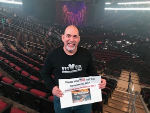 Stephen attended Trans-siberian Orchestra Presented by Hallmark Channel - 8 Pm Show on Dec 26th 2017 via VetTix 