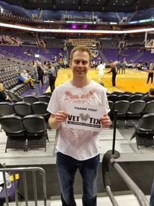 kevin attended Phoenix Suns vs. Atlanta Hawks - NBA on Jan 2nd 2018 via VetTix 
