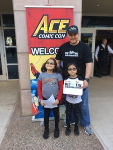 Jose attended Ace Comic Con at Gila River Arena (tickets Only Good for Monday, January 15th) on Jan 15th 2018 via VetTix 