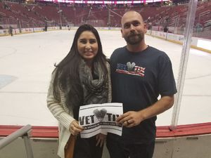 Jason attended Arizona Coyotes vs. Dallas Stars - NHL on Feb 1st 2018 via VetTix 