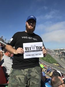 Michael attended Daytona 500 - the Great American Race - Monster Energy NASCAR Cup Series on Feb 18th 2018 via VetTix 