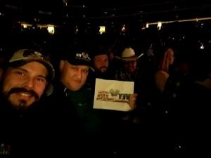 Dominick attended Brad Paisley - Weekend Warrior World Tour With Dustin Lynch, Chase Bryant and Lindsay Ell on Jan 27th 2018 via VetTix 