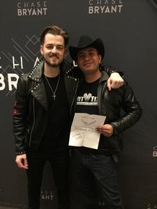 Fredy attended Brad Paisley - Weekend Warrior World Tour With Dustin Lynch, Chase Bryant and Lindsay Ell on Jan 27th 2018 via VetTix 