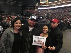 Sean attended Brad Paisley - Weekend Warrior World Tour With Dustin Lynch, Chase Bryant and Lindsay Ell on Jan 27th 2018 via VetTix 