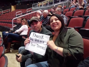 Delilah attended Brad Paisley - Weekend Warrior World Tour With Dustin Lynch, Chase Bryant and Lindsay Ell on Jan 27th 2018 via VetTix 