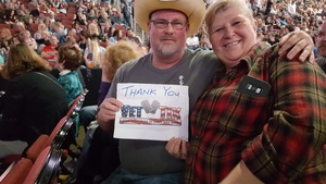 johnny attended Brad Paisley - Weekend Warrior World Tour With Dustin Lynch, Chase Bryant and Lindsay Ell on Jan 27th 2018 via VetTix 