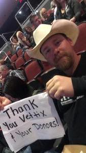 Cody attended Brad Paisley - Weekend Warrior World Tour With Dustin Lynch, Chase Bryant and Lindsay Ell on Jan 27th 2018 via VetTix 