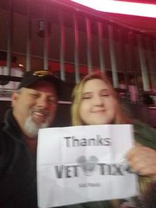 MICHAEL Johnson attended Kid Rock With a Thousand Horses - American Rock N' Roll Tour on Feb 3rd 2018 via VetTix 