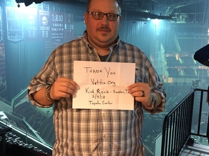 Nathan attended Kid Rock With a Thousand Horses - American Rock N' Roll Tour on Feb 3rd 2018 via VetTix 