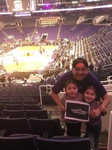 Arsenio attended Phoenix Suns vs. San Antonio Spurs - NBA on Feb 7th 2018 via VetTix 