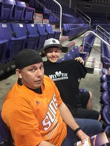Channon attended Phoenix Suns vs. Denver Nuggets - NBA on Feb 10th 2018 via VetTix 
