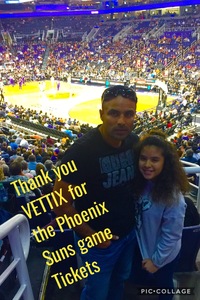 Jaime attended Phoenix Suns vs. Denver Nuggets - NBA on Feb 10th 2018 via VetTix 