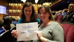 Natalie attended Cher Live at the MGM National Harbor Theater on Feb 22nd 2018 via VetTix 