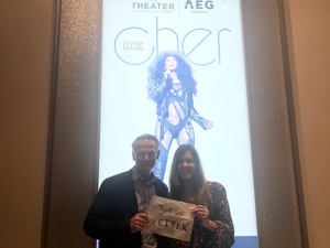 Judy attended Cher Live at the MGM National Harbor Theater on Feb 22nd 2018 via VetTix 