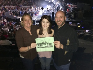 Julâ€™ attended Brad Paisley - Weekend Warrior World Tour With Dustin Lynch, Chase Bryant and Lindsay Ell on Feb 22nd 2018 via VetTix 