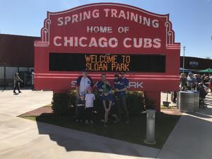 Chicago Cubs vs. Texas Rangers - MLB Spring Training