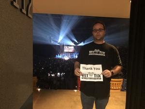Kurtis attended Cole Swindell Special Guests: Chris Janson and Lauren Alaina (american Idol) on Mar 9th 2018 via VetTix 