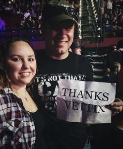James attended Brad Paisley - Weekend Warrior World Tour With Dustin Lynch, Chase Bryant and Lindsay Ell on Mar 9th 2018 via VetTix 