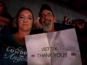 Donald and Alex attended Brad Paisley - Weekend Warrior World Tour With Dustin Lynch, Chase Bryant and Lindsay Ell on Apr 6th 2018 via VetTix 