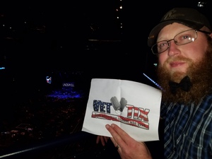 Jeffery attended Brad Paisley - Weekend Warrior World Tour With Dustin Lynch, Chase Bryant and Lindsay Ell on Apr 6th 2018 via VetTix 