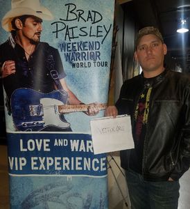 william attended Brad Paisley - Weekend Warrior World Tour With Dustin Lynch, Chase Bryant and Lindsay Ell on Apr 6th 2018 via VetTix 