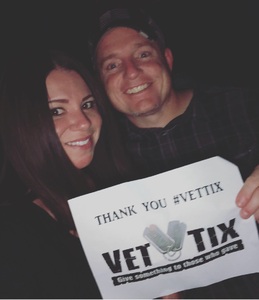 Brian attended Brad Paisley - Weekend Warrior World Tour With Dustin Lynch, Chase Bryant and Lindsay Ell on Apr 6th 2018 via VetTix 