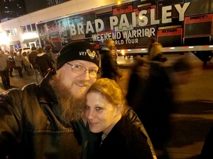 Michael attended Brad Paisley - Weekend Warrior World Tour With Dustin Lynch, Chase Bryant and Lindsay Ell on Apr 6th 2018 via VetTix 
