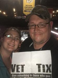 Alan attended Brad Paisley - Weekend Warrior World Tour With Dustin Lynch, Chase Bryant and Lindsay Ell on Apr 6th 2018 via VetTix 