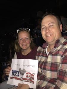 Amanda attended Brad Paisley - Weekend Warrior World Tour With Dustin Lynch, Chase Bryant and Lindsay Ell on Apr 6th 2018 via VetTix 