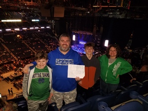 Adam attended Brad Paisley - Weekend Warrior World Tour With Dustin Lynch, Chase Bryant and Lindsay Ell on Apr 6th 2018 via VetTix 