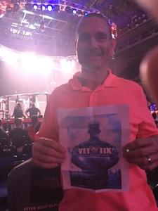 Justin attended Bellator 197 - Primus vs. Chandler 2 - Mixed Martial Arts - Presented by Bellator MMA on Apr 13th 2018 via VetTix 