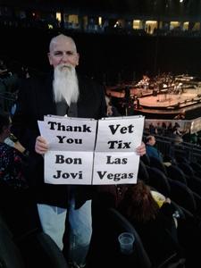 David attended Bon Jovi - This House Is Not for Sale Tour on Mar 17th 2018 via VetTix 