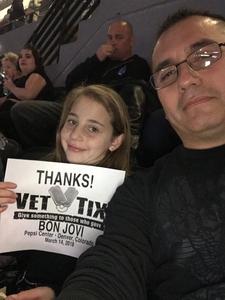 Vince attended Bon Jovi - This House Is Not for Sale Tour on Mar 14th 2018 via VetTix 