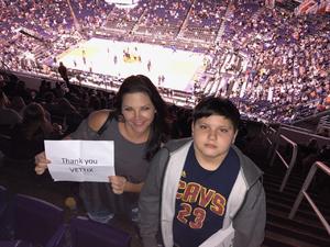 Jeffery attended Phoenix Suns vs. Detroit Pistons - NBA on Mar 20th 2018 via VetTix 