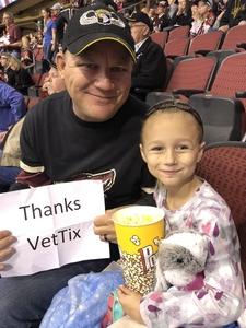 Jim attended Arizona Coyotes vs. St. Louis Blues - NHL on Mar 31st 2018 via VetTix 