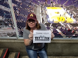 Kim attended Phoenix Suns vs. Sacramento Kings - NBA on Apr 3rd 2018 via VetTix 