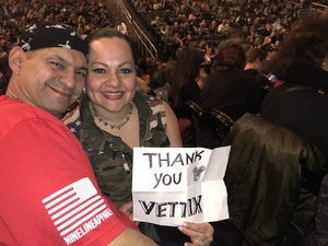 Paola attended Bon Jovi - This House is not for Sale Tour - Sunday Night on Apr 8th 2018 via VetTix 