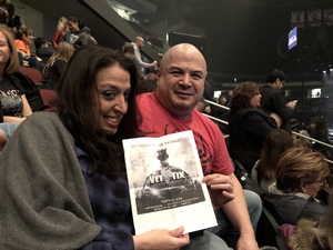 Oscar attended Bon Jovi - This House is not for Sale Tour - Sunday Night on Apr 8th 2018 via VetTix 