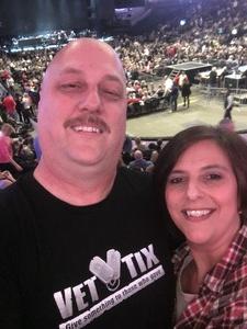 Scott attended Brad Paisley - Weekend Warrior World Tour With Dustin Lynch, Chase Bryant and Lindsay Ell on Apr 7th 2018 via VetTix 